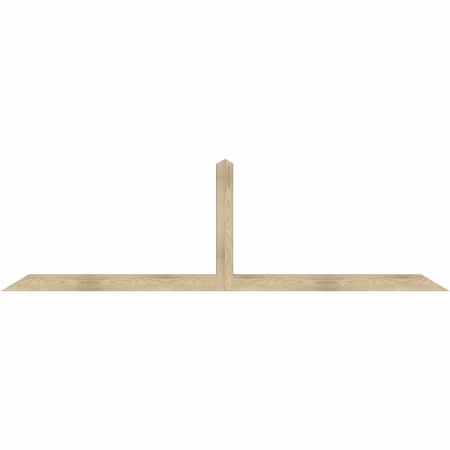 Ekena Millwork Portland Rough Sawn Timber Gable Bracket, Douglas Fir, 108"W x 31 1/2"H x 4"D x 4"F, 7/12 Pitch GBW108X31X0404POR00RDF